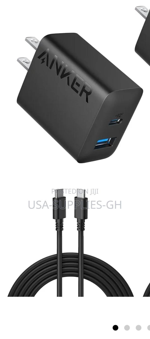 Anker 20w Fast Wall Charger With 5 Ft Usb-C Cable From Usa