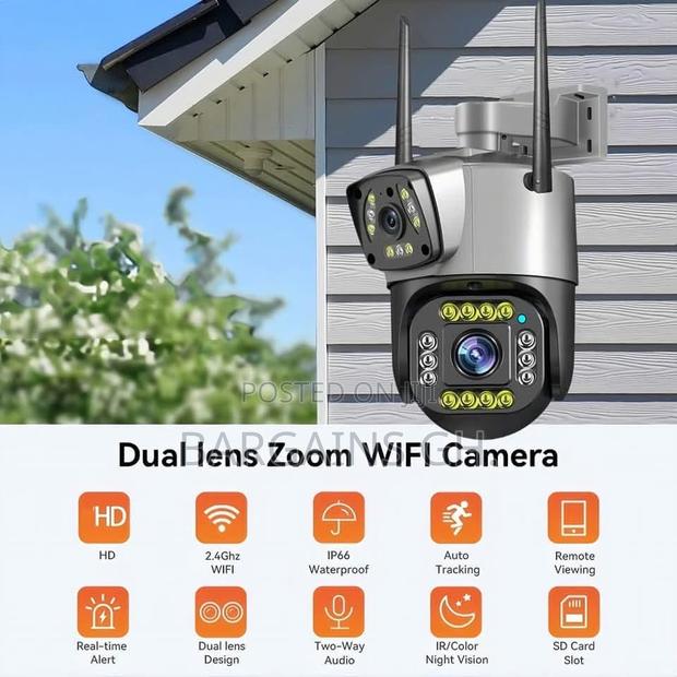 Dual Lens Waterproof CCTV With Sim Slot and Solar Panel · Photo 4
