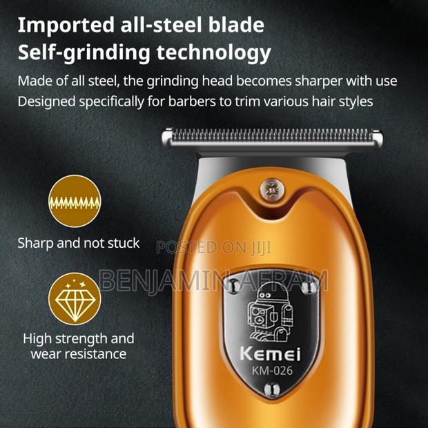 Wireless Rechargeable Kemei Barbering Machine KM-026 · Photo 4
