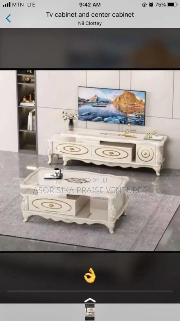 TV Stand Wooden and Center Table · Photo 2