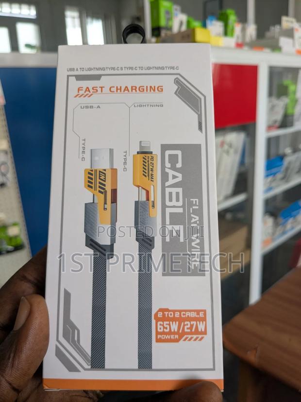 (2 Meter)4-in-1 65w/27w Fast Charging Cable