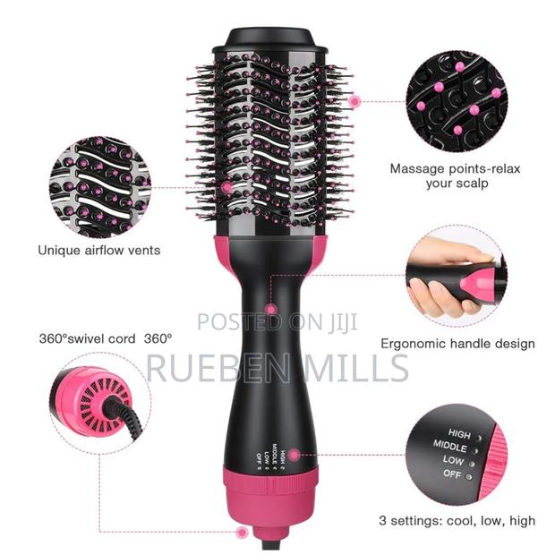 4 in 1 Sonar Hair Dryer Brush and Straightener · Photo 3