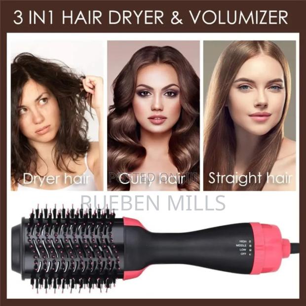 Hot Air Brush Hair Dryer and Straightener Multi-Function · Photo 4