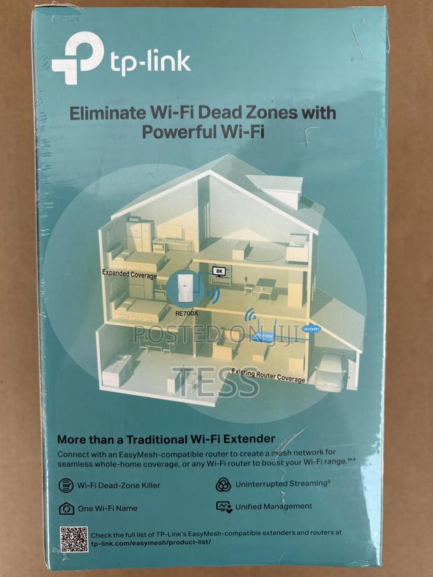 Tp-Link Wifi Range Extender Dual Band Mesh Wi-Fi 6 Re700x · Photo 4