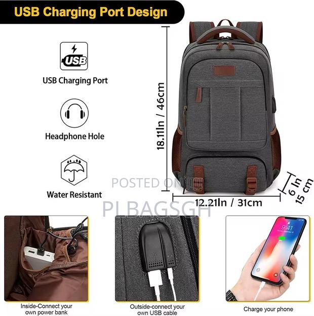 Khaki Potable Multi Fashionable Backpack at Plbagsgh · Photo 4