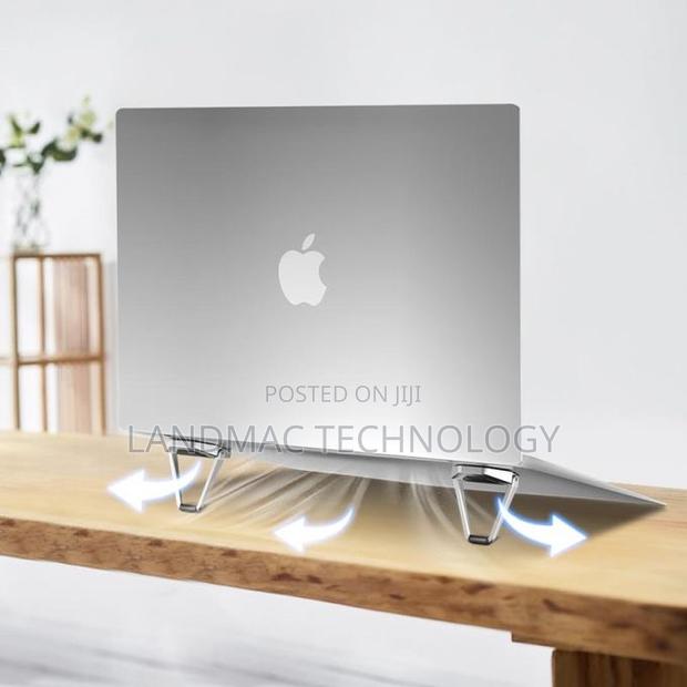 Metal Foldable Adjustable Stand Holder for Laptop - Silver · Photo 3