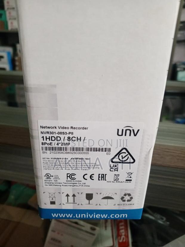 Unv Uniview 8ch Poe NVR 1 HDD Nvr301-08s3-P8 · Photo 4
