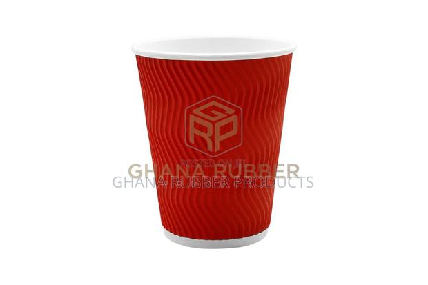 Ripple Paper Cups 12oz Red (No Lids) (500pcs) · Photo 4
