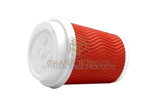 Ripple Paper Cups + Lids 8oz Red (1000pcs) · Photo 4