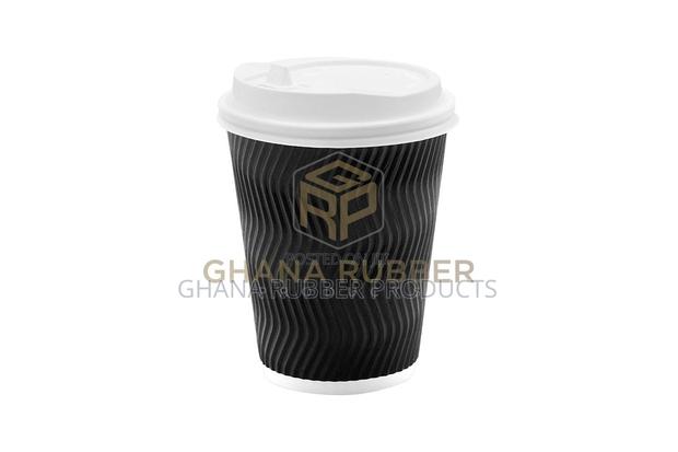 Ripple Paper Cups + Lids 12oz Black (1000pcs) · Photo 3