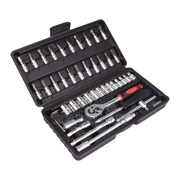 Hand Tool Kit Home Socket Wrench Set Car Repair Tool Box · Photo 3