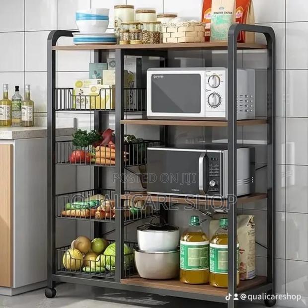 5 Layer Shelf Storage Shelving Unit With Wheels · Photo 4