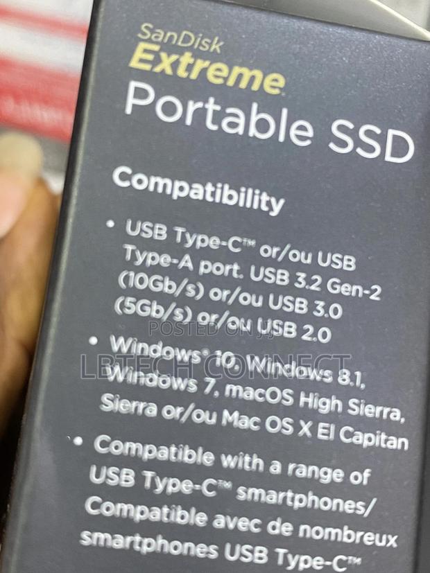 Sandisk 1tb Extreme Portable External SSD - Up to 1000mb/S · Photo 4
