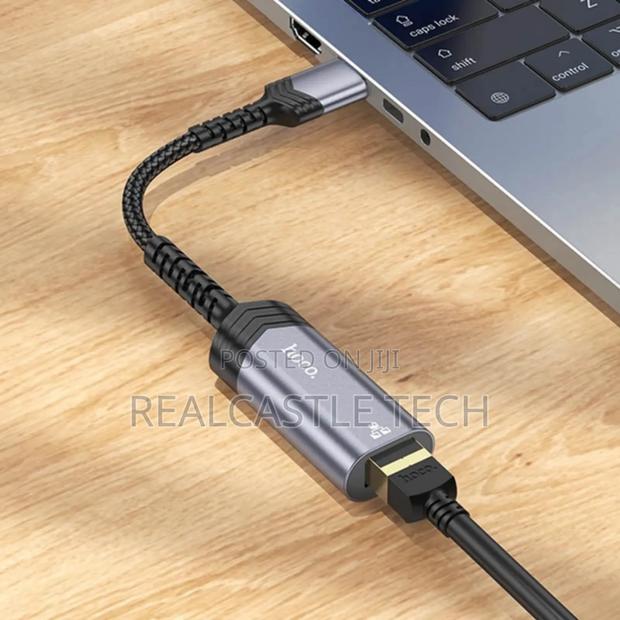 Hoco Portable OTG Ethernet Adapter. Usb-C to Rj45 photo 2