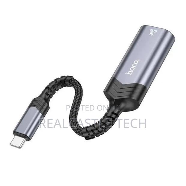 Hoco Portable OTG Ethernet Adapter. Usb-C to Rj45 photo 4