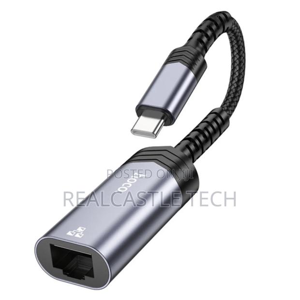 Hoco Portable OTG Ethernet Adapter. Usb-C to Rj45 photo 6
