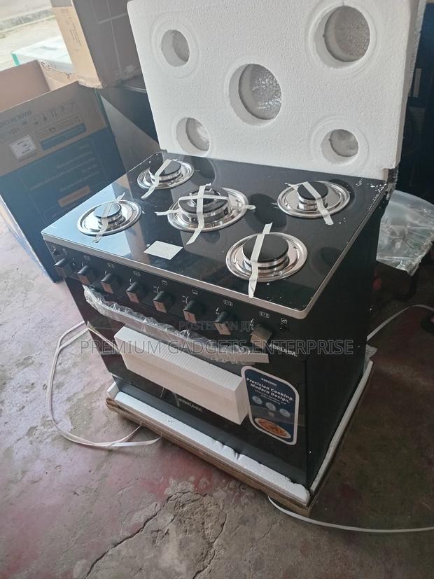 Bruhm 5 Pool Burners, BGC-8650IG 80x60cm Gas Cooker Glass