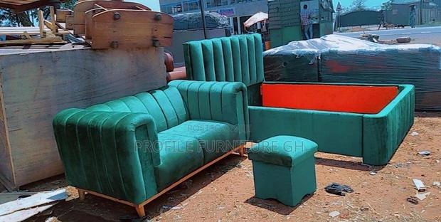 All Green Sofa 2in1 and Double Bed-Frame · Photo 2