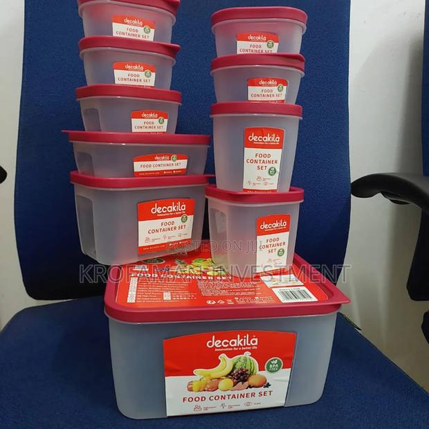 Decakila Kmtt120r Food Container Set -10pcs · Photo 2