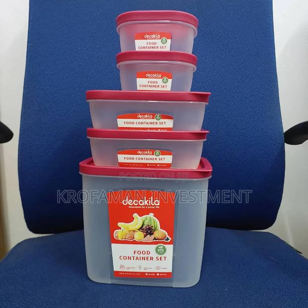 Decakila Kmtt119r Set of Food Container- 5pieces · Photo 2