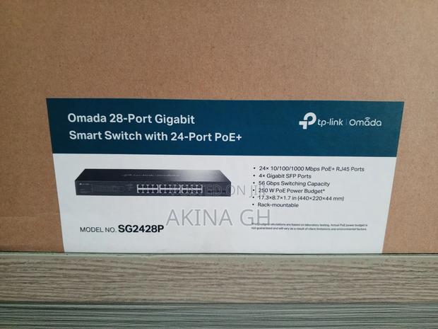 Tp-Link Omada 28 Port Gigabit Smart Poe+ Switch Sg2428p · Photo 4