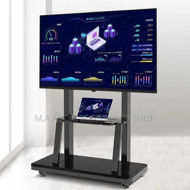 Mobile TV Stand 32"-75": Roll Your TV Anywhere · Photo 2