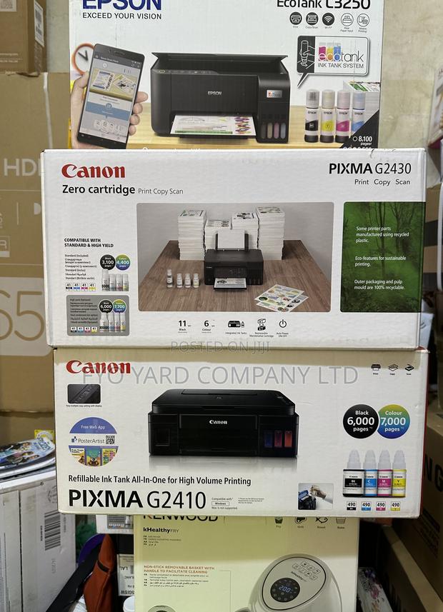 Epson L3250, Canon G2430 and Canon G2410 Scanners Printers · Photo 2