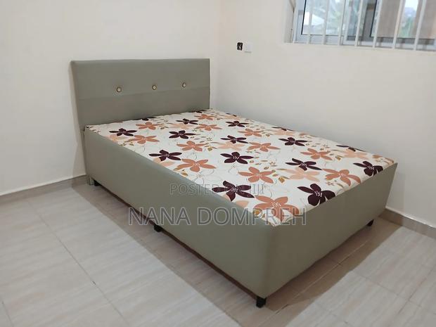 Cream and Ash Inbuilt Bed