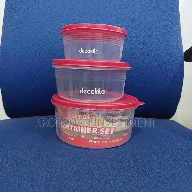 Decakila Kmtt121r Food Container Set-3pieces · Photo 2