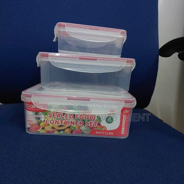 Decakila Kmtt123w Sealed Food Container Set-3pieces · Photo 2