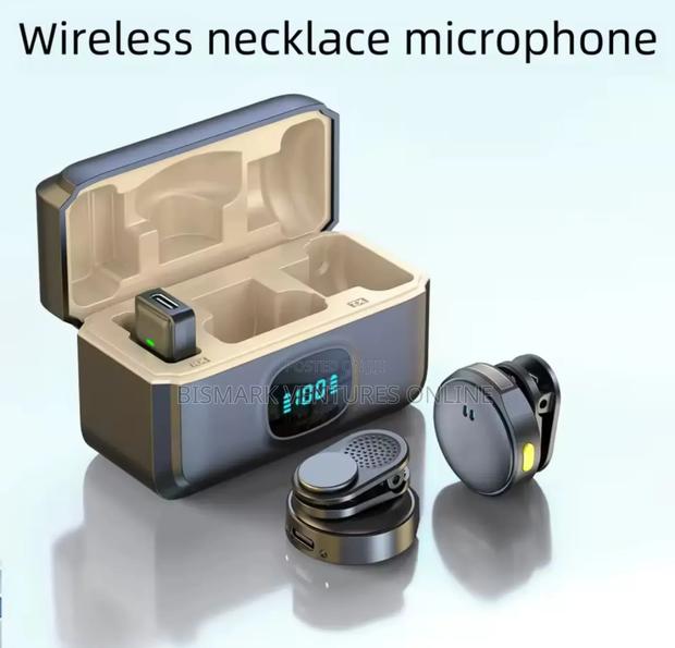 Dual Wireless Lavalier Mic With Led Display Noise Reduction photo 4