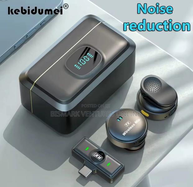 Dual Wireless Lavalier Mic With Led Display Noise Reduction photo 2