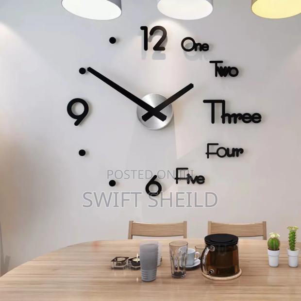 3d Designer Wall Clock Large 100-120cm (47inch · Photo 3