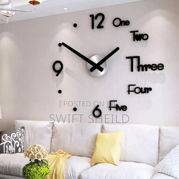 3d Designer Wall Clock Large 100-120cm (47inch · Photo 4