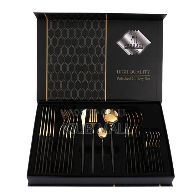24 Pieces Quality Luxurious Cutlery Set photo 2
