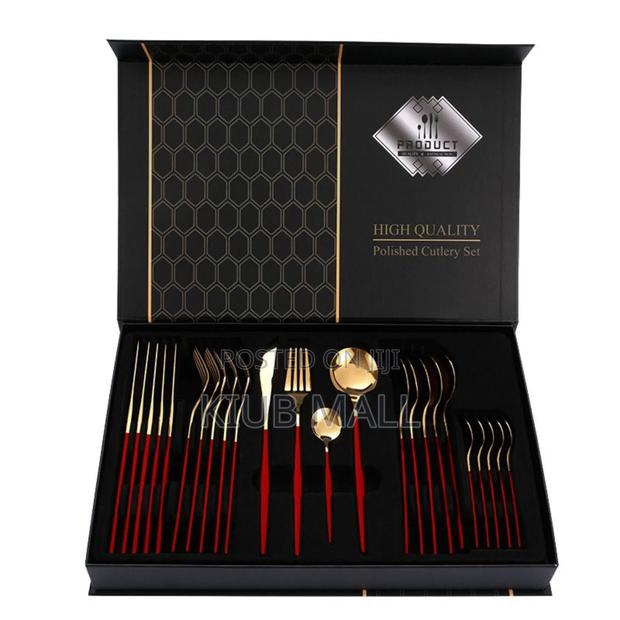 24 Pieces Quality Luxurious Cutlery Set photo 3
