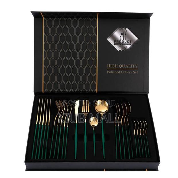24 Pieces Quality Luxurious Cutlery Set photo 4