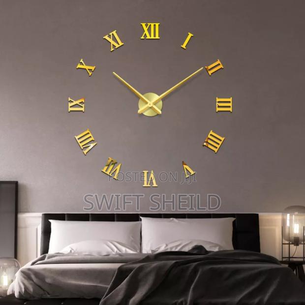 Roman Numeral 3d Wall Clock Larges Diameter 100-120 Cm