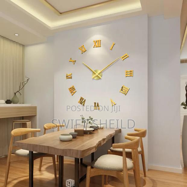 Roman Numeral 3d Wall Clock Larges Diameter 100-120 Cm photo 2