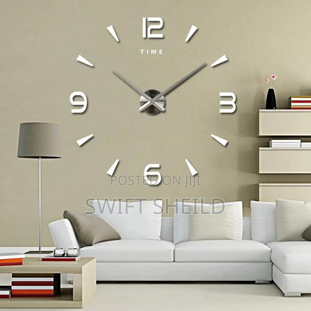 Spiked 3d Large Wall Clock 100 120cm Dimeter