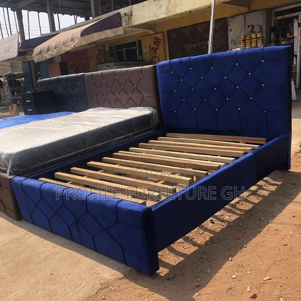 Slay Blue Double Bedframe 54/75//Free Delivery photo 3