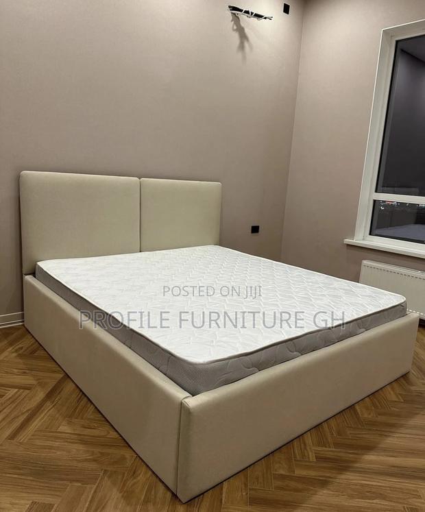 Slay Queen Off White Bedframe With Mattress