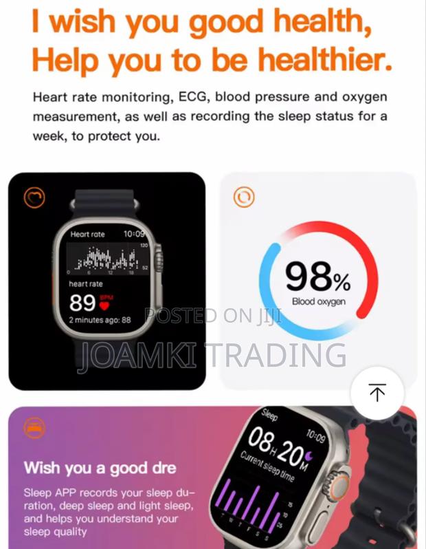 7 in 1 S10 Ultra 2 Smart Watch, Bluetooth Call, Ios/Android photo 13