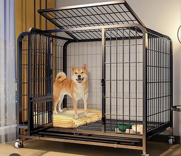 Outdoor Metallic Dog Cage · Photo 3