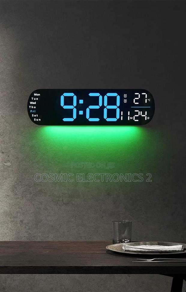 Digital Wall Clock With Timer and Adjustable LED Lights photo 2