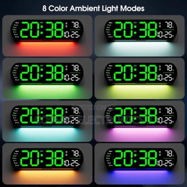 Digital Wall Clock With Timer and Adjustable LED Lights photo 7