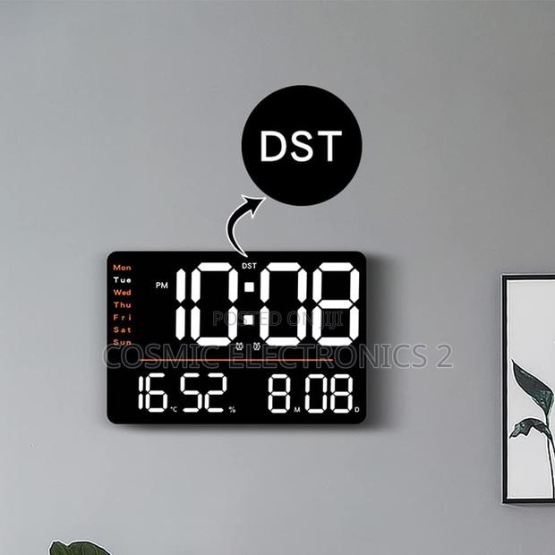 LED Digital Wall Clock With Multi-Functional Display