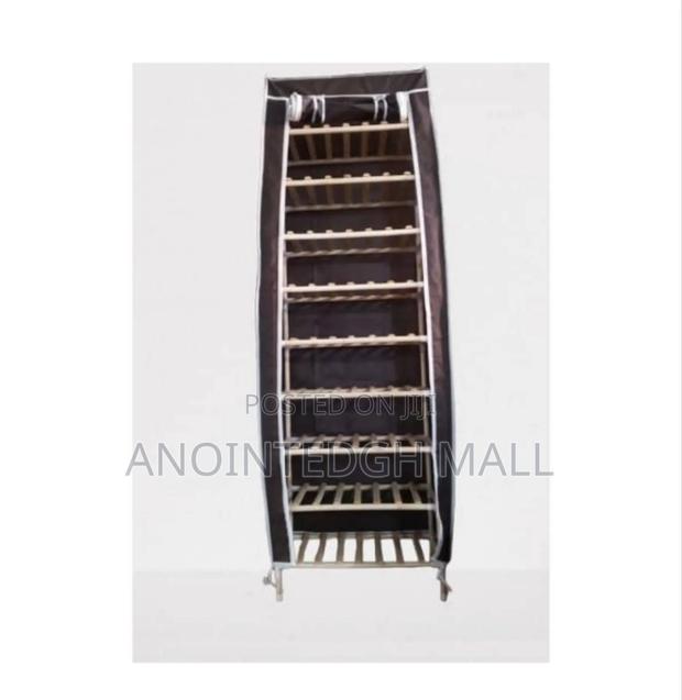 Wood Shoe Rack 9 Tier - Multicolor