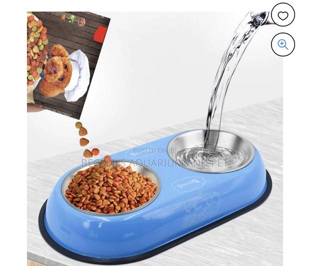 2 in 1 Steel Pet Bowls, Large · Photo 4