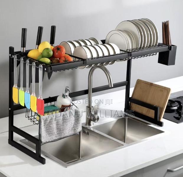 High Quality 2 Tier Over the Sink Dish Drying Rack · Photo 3